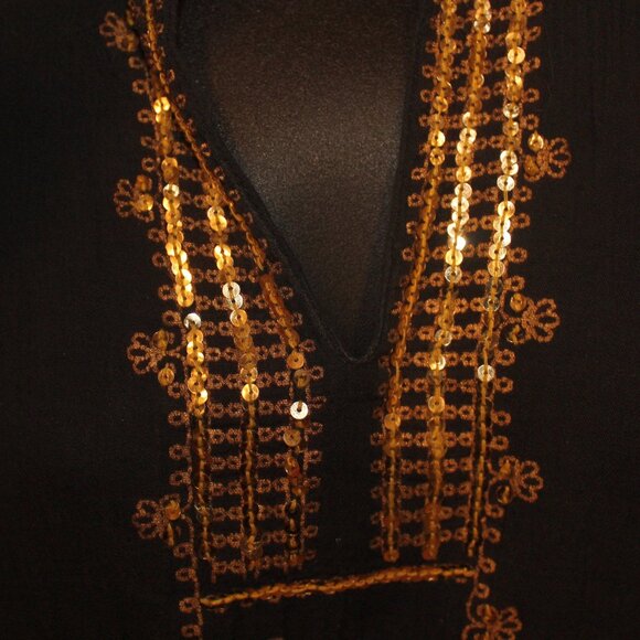 N.W.D Retro Black & Gold Tunic - Picture 4 of 6